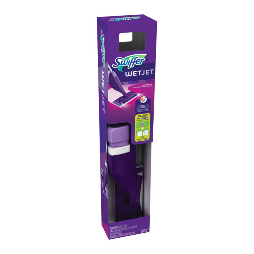 SWIFFER BỘ DỤNG CỤ LAU NHÀ ƯỚT KÈM DUNG DỊCH LAU