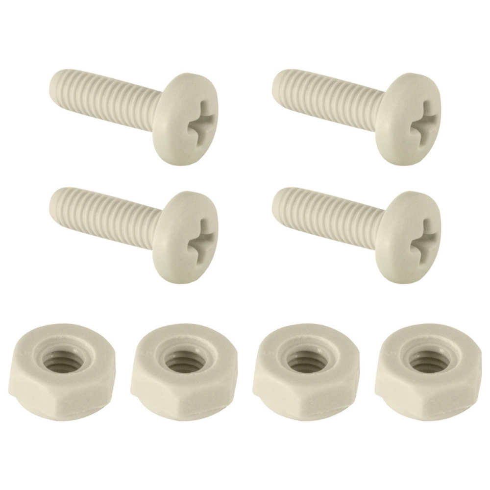 BỘ ỐC VÍT LẮP BIỂN SỐ XE CUSTOM ACCESSORIES TRẮNG