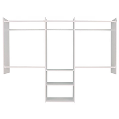 BỘ TỦ QUẦN ÁO THÉP EASY TRACK 36X244X213CM TRẮNG