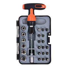 BỘ TUA VÍT VÀ ĐẦU TUÝP 24 MÓN TACTIX BẰNG THÉP