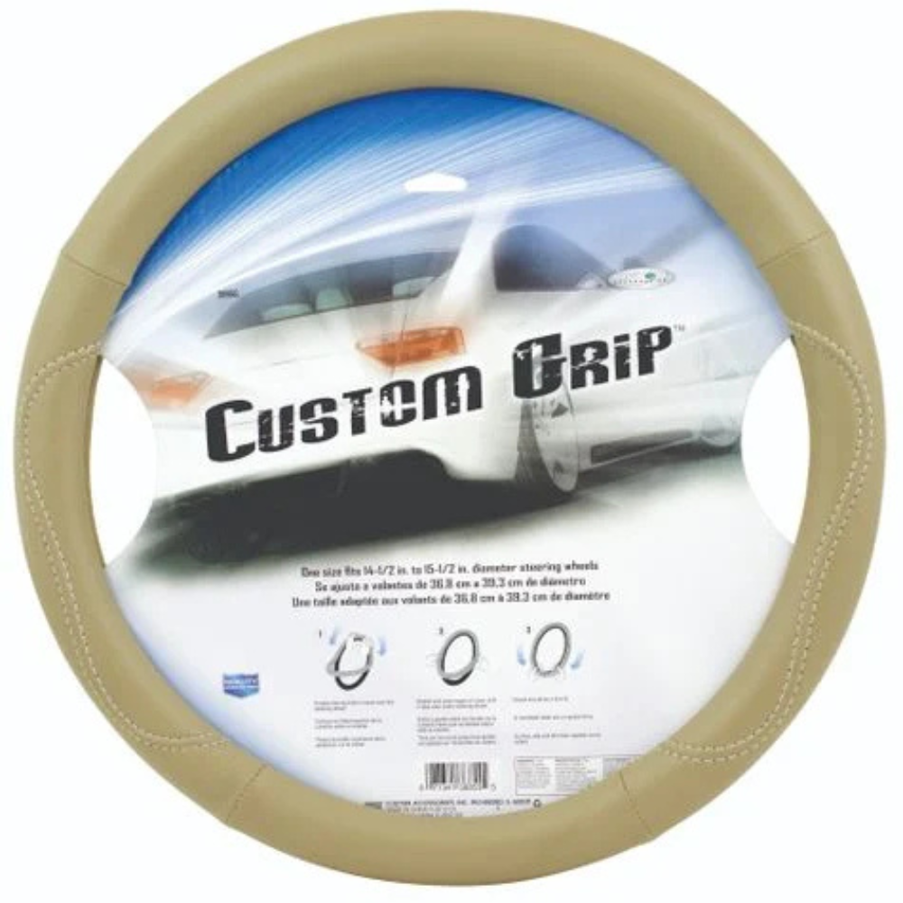 BỌC VÔ LĂNG GIẢ DA MÀU NÂU NHẠT CUSTOM ACCESSORIES
