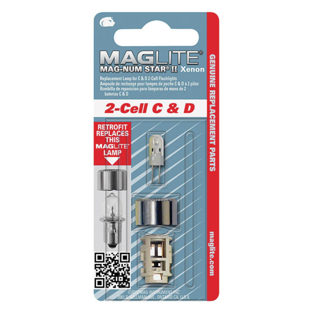 BÓNG ĐÈN XENON BI-PIN 2-CELL C&D MAGLITE