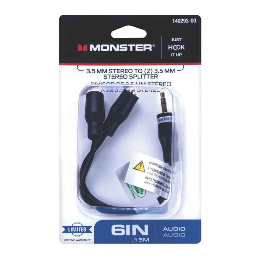 CÁP CHUYỂN ÂM RCA MONSTER JUST HOOK IT UP 15CM