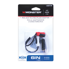 CÁP CHUYỂN ĐẦU RCA CÁI - 2 ĐẦU RCA ĐỰC MONSTER