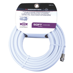 CÁP VIDEO ĐỒNG TRỤC RG6 MONSTER 15.24M TRẮNG