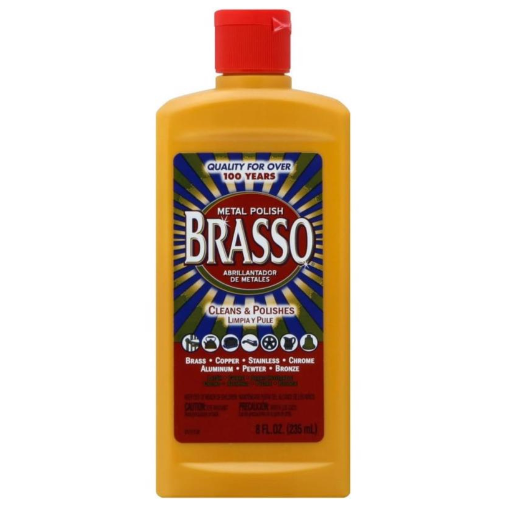 BRASSO CHAI KEM ĐÁNH BÓNG KIM LOẠI KHÔNG MÙI 235ML
