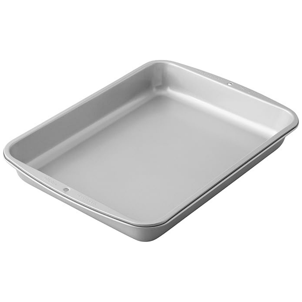 CHẢO LASAGNA/ROAST PAN BẰNG THÉP MÀU BẠC 28X36CM