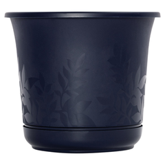 CHẬU CÂY HOA VĂN BLOEM NHỰA 19X21.6CM MÀU ĐEN