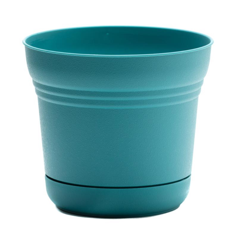 CHẬU CÂY NHỰA RESIN XANH NGỌC 11.4X12.7CM BLOEM