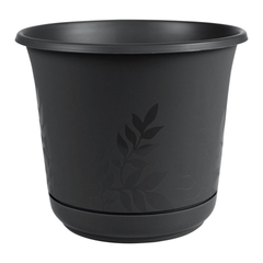 CHẬU HOA NHỰA BLOEM 15CM MÀU ĐEN