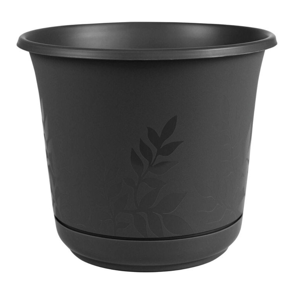 CHẬU HOA NHỰA BLOEM CAO 19CM MÀU ĐEN