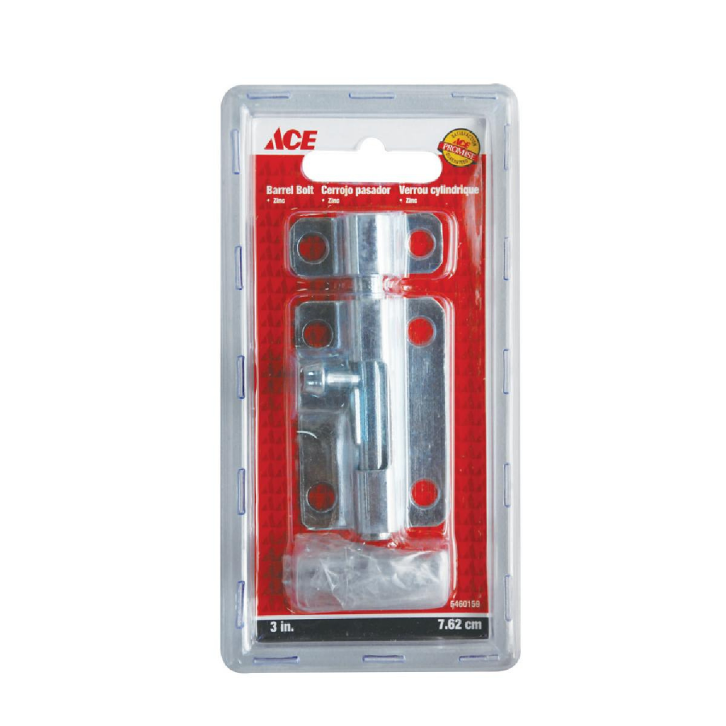 ACE CHỐT CÀI CỬA KÈM VÍT 7.62CM BẰNG THÉP MẠ KẼM