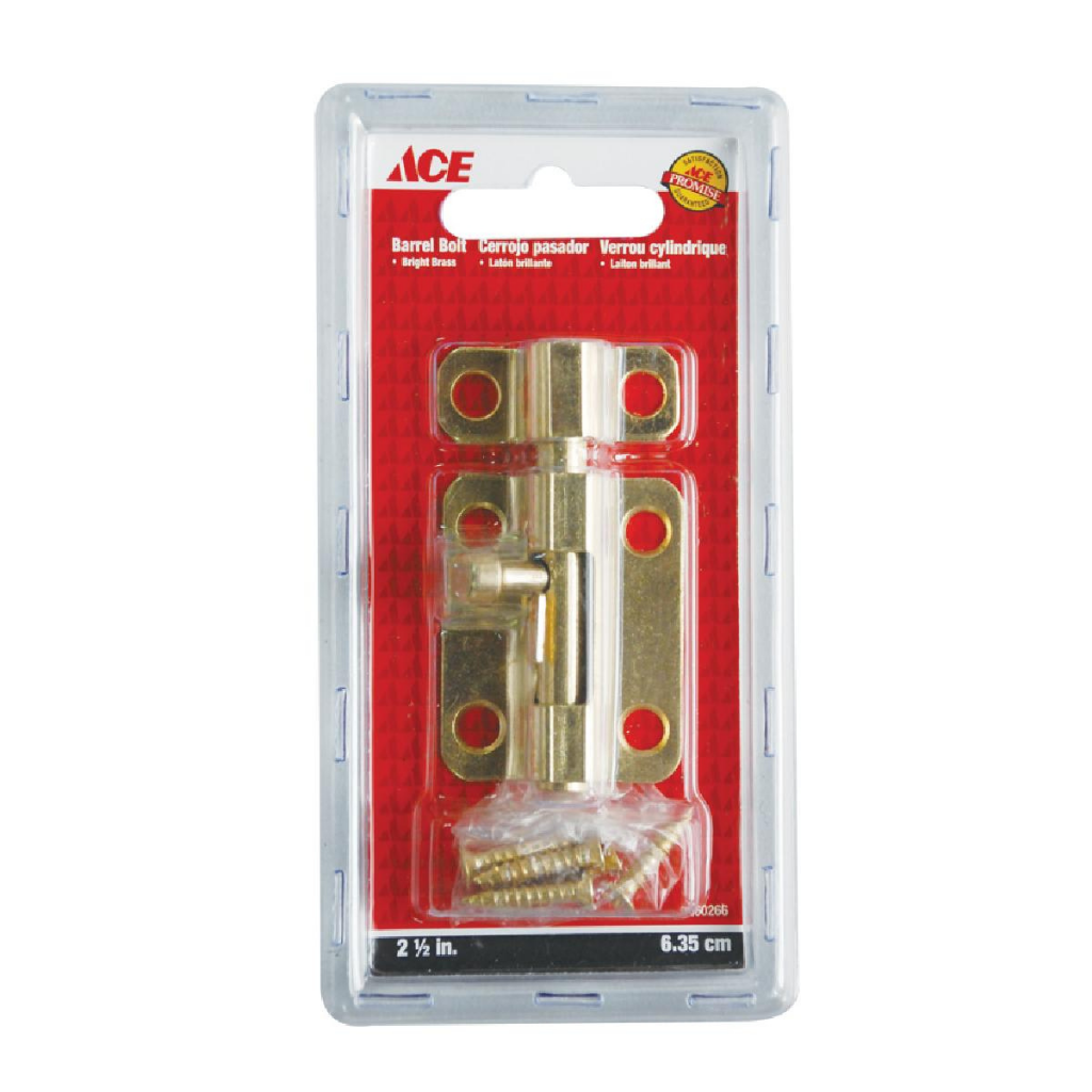 ACE CHỐT CÀI CỬA KÈM VÍT 6.35CM BẰNG THÉP MẠ ĐỒNG