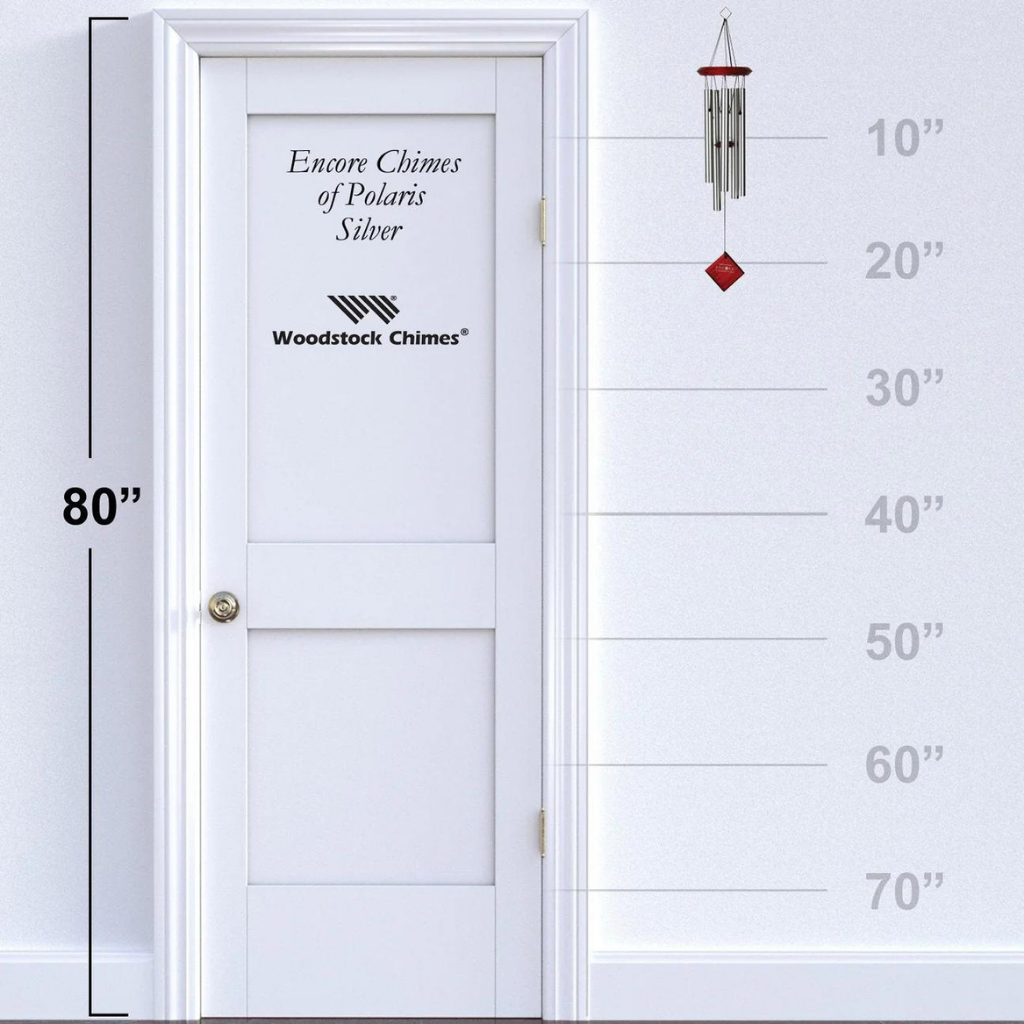 CHUÔNG GIÓ WOODSTOCK POLARIS 56CM BẰNG BẠC