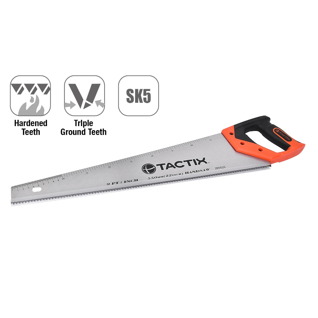 CƯA CẦM TAY TACTIX 265025 BẰNG THÉP 550MM