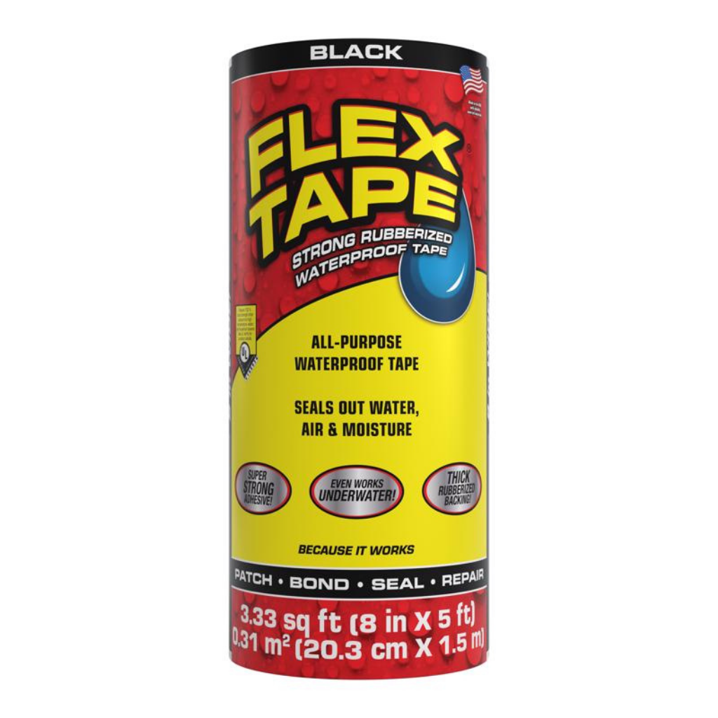 CUỘN BĂNG KEO CHỐNG THẤM FLEX TAPE 20X152CM ĐEN