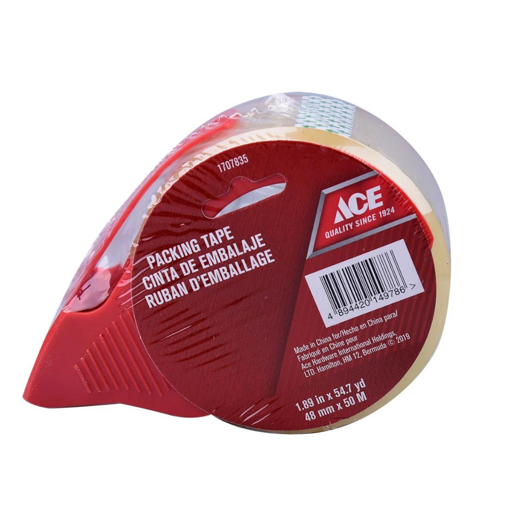 ACE CUỘN BĂNG KEO TRONG KÈM DỤNG CỤ CẮT 48MMX50M