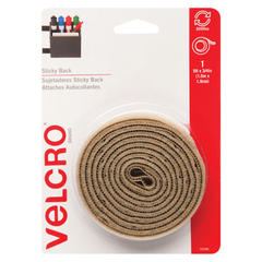 CUỘN ĐAI DÁN 2 MẶT HIỆU VELCRO MÀU BE 1.5 X 1.9CM
