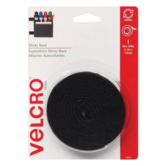 CUỘN ĐAI DÁN 2 MẶT HIỆU VELCRO MÀU ĐEN 150 X 1.9CM