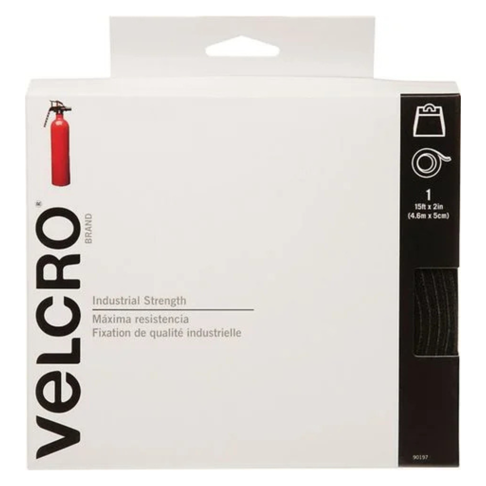 ĐAI DÁN CÔNG NGHIỆP 2 MẶT VELCRO ĐEN 460X5.1CM