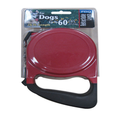 DÂY DẮT CHÓ RÚT GỌN NYLON/COTTON PDQ ĐỎ/ĐEN M/L