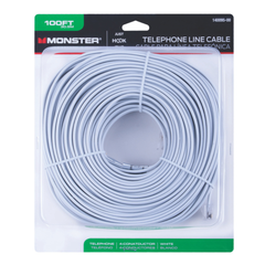 DÂY ĐIỆN THOẠI BÀN MONSTER 4 DÂY DẪN 30.5M TRẮNG