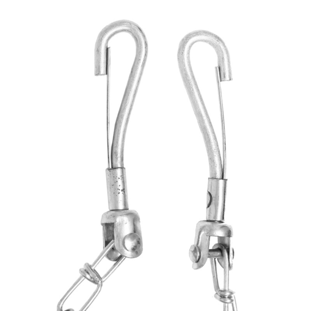 DÂY XÍCH CHÓ THÉP PDQ MÀU BẠC SIZE S/M