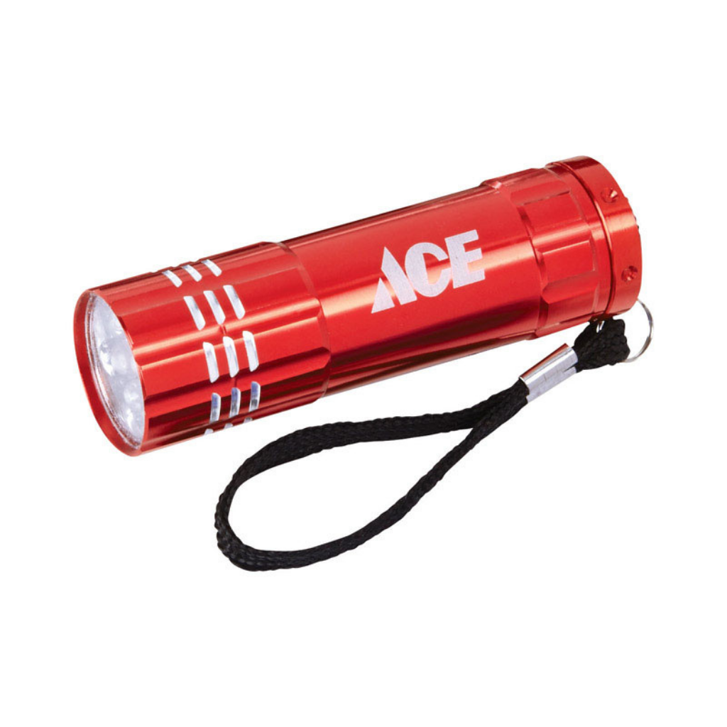 ACE ĐÈN PIN LED GỒM PIN AAA VỎ NHÔM NHẸ