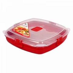 DĨA DÙNG LÒ VI SÓNG CÓ NẮP 880ML SISTEMA KHÔNG BPA