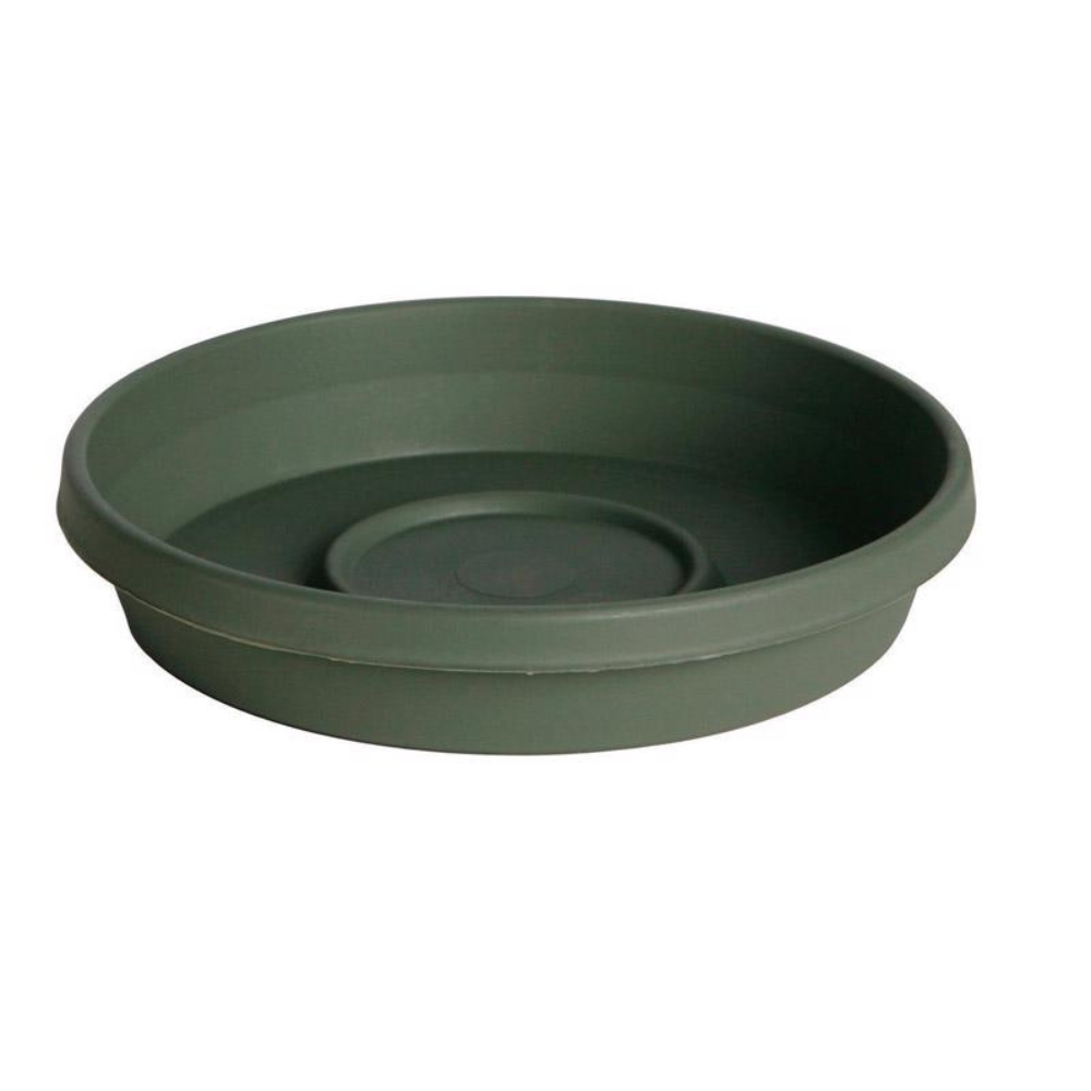 BLOEM ĐĨA LÓT ĐÁY CHẬU NHỰA RESIN XANH LÁ 3.05CM