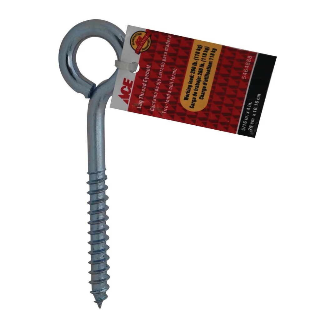 ĐINH MÓC TRÒN CÓ REN ACE 10.16CM TẢI TRỌNG 117.9KG