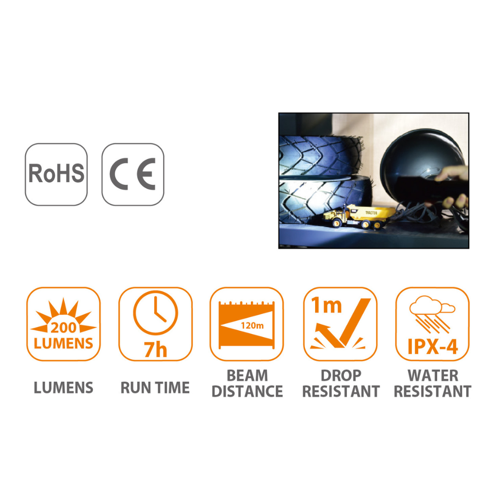 ĐÈN PIN RỌI TACTIX 510041 2XD VỎ NHÔM