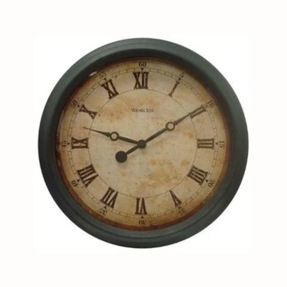 ĐỒNG HỒ TREO TƯỜNG TRÒN XANH CỔ ĐIỂN WESTCLOX