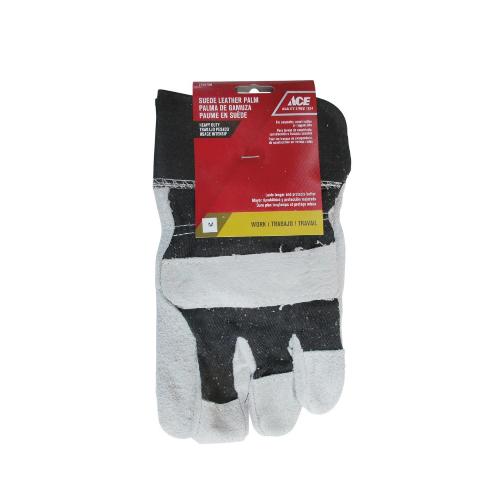 ACE CẶP GĂNG TAY LÀM VIỆC DA BÒ TÁCH SIZE M