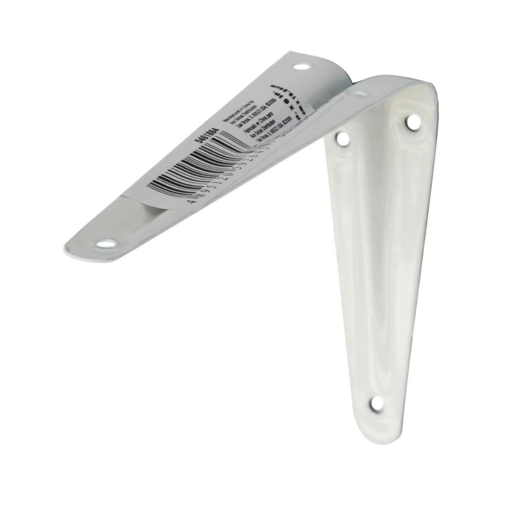 ACE GIÁ ĐỠ BẰNG THÉP HÌNH CHỮ L TRẮNG 10.2X12.7CM