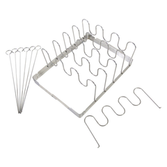 GIÁ GẬP ĐỠ XIÊN NƯỚNG GRILLMARK THÉP KHÔNG GỈ