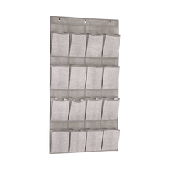 GIÁ TREO GIÀY 16 NGĂN BẰNG VẢI INTERDESIGN XÁM