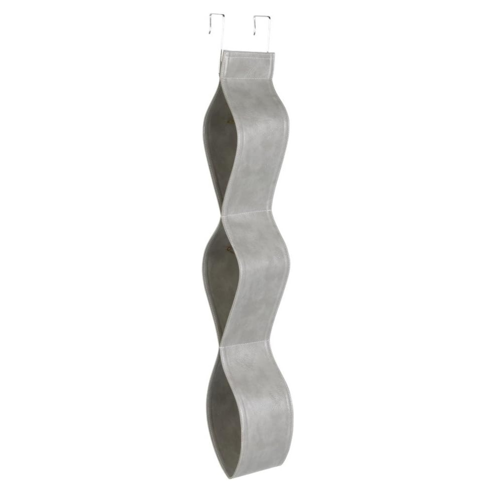 GIÁ VẮT KHĂN TẮM THÉP CÓ MÓC CỬA INTERDESIGN XÁM
