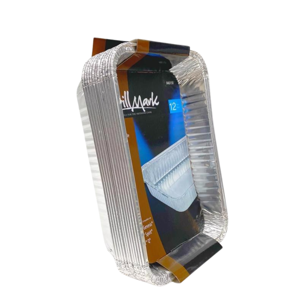 GÓI 12 KHAY NHÔM DÙNG 1 LẦN GRILL MARK