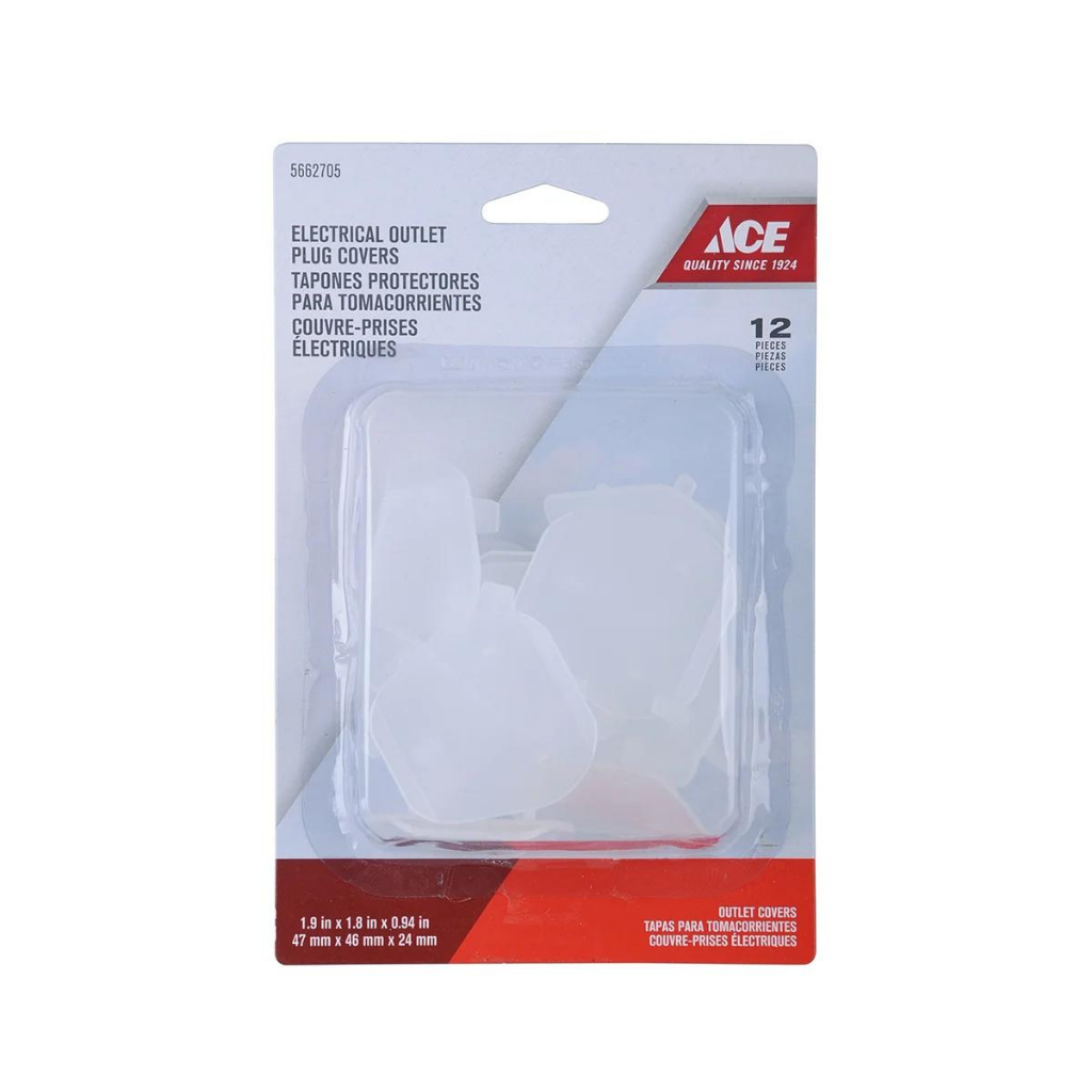 GÓI 12 MIẾNG CHE PHÍCH CẮM ĐIỆN BẰNG NHỰA ACE