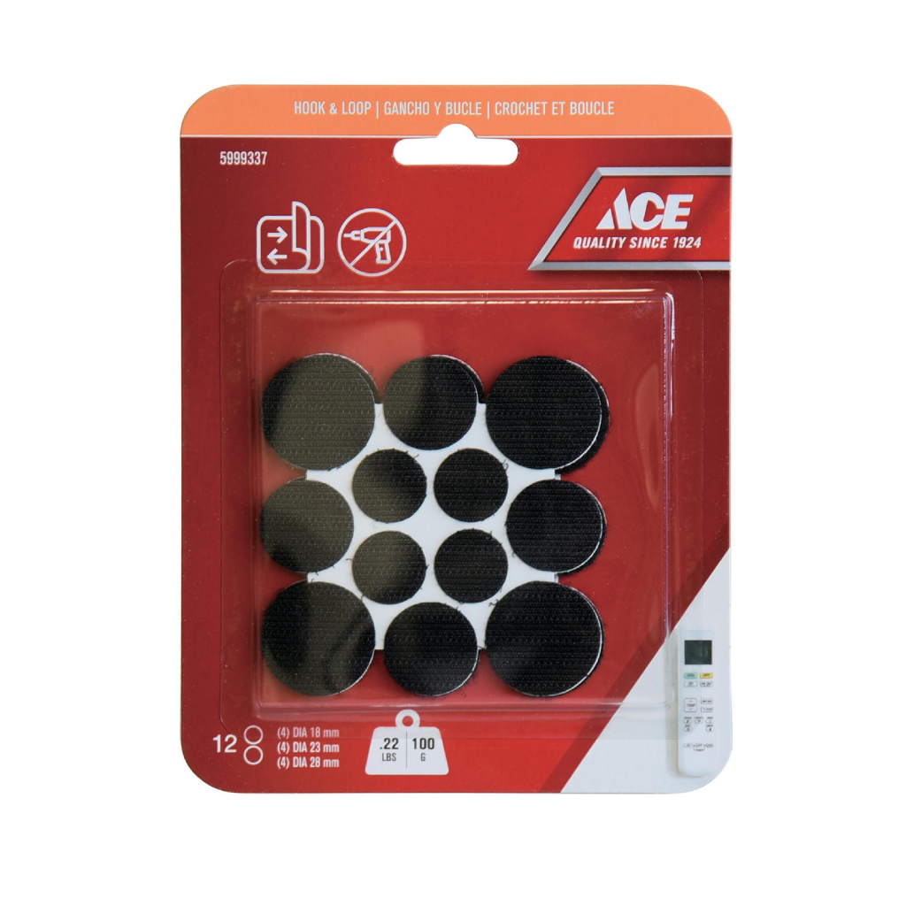 GÓI 12 MIẾNG DÁN TREO ĐỒ TẢI TRỌNG 0.1 KG ACE