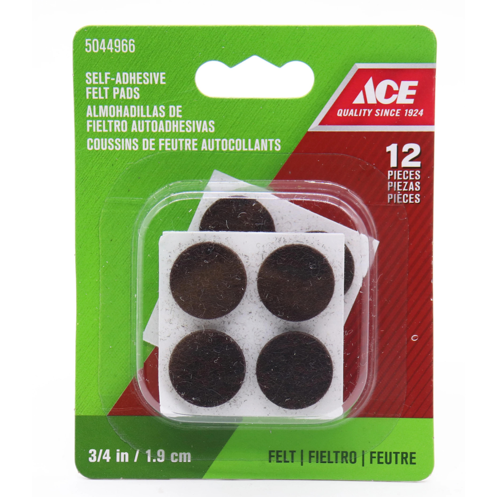 ACE GÓI 12 MIẾNG TRÒN LÓT CHÂN NỘI THẤT NỈ 1.9CM