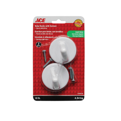 ACE GÓI 2 MÓC ÁO GẮN TƯỜNG NHỰA 1.91CM TẢI 4.54KG