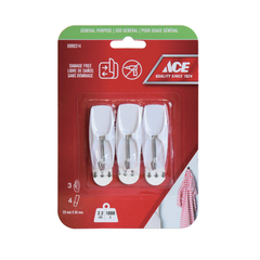 ACE GÓI 3 MÓC TREO ĐỒ DÁN TƯỜNG NHỰA TẢI TRỌNG 1KG