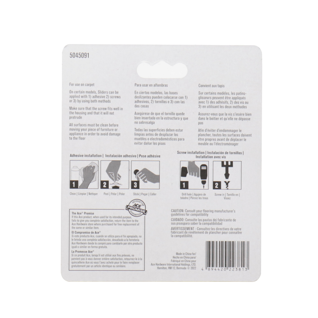 GÓI 4 ĐẾ NHỰA 5.8CM DÙNG ĐỂ CỐ ĐỊNH CHÂN BÀN ACE