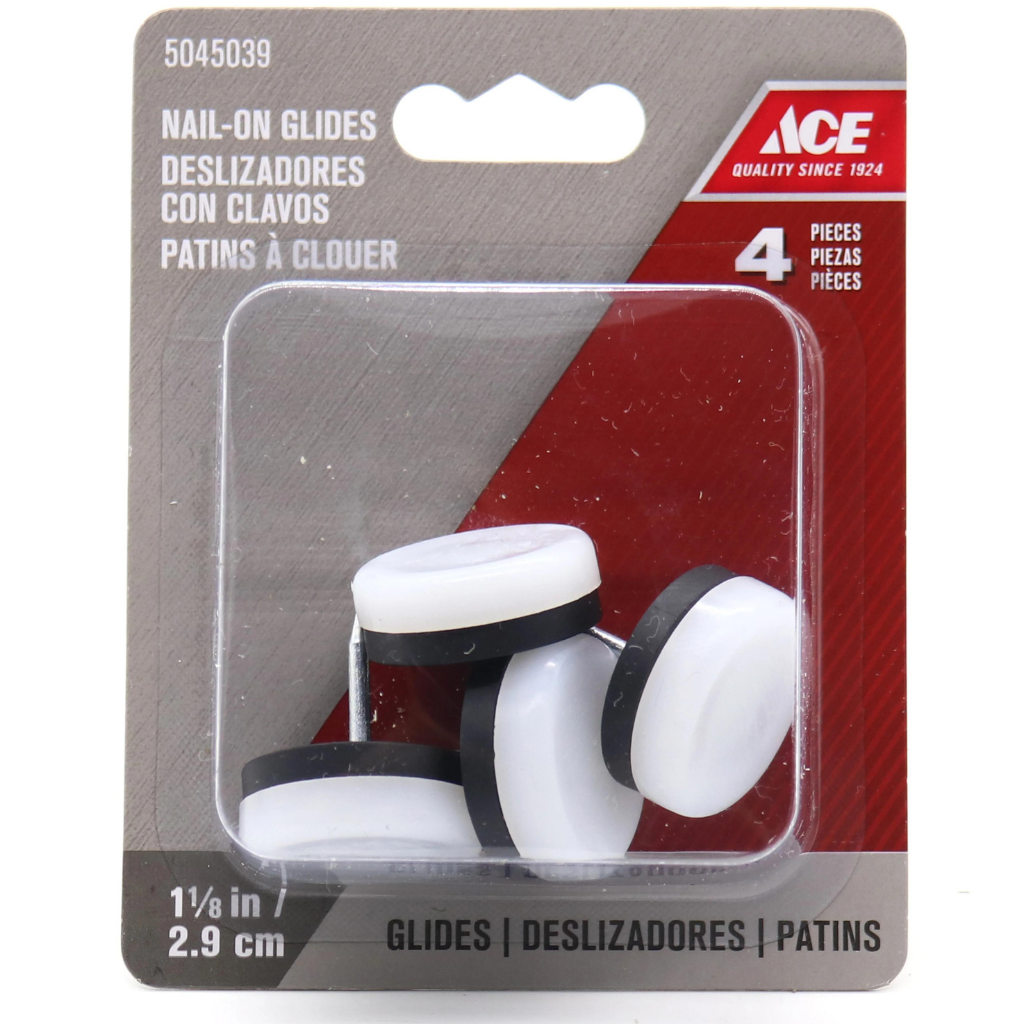 GÓI 4 ĐINH THÉP KÈM ĐỆM NHỰA 2.9CM ACE