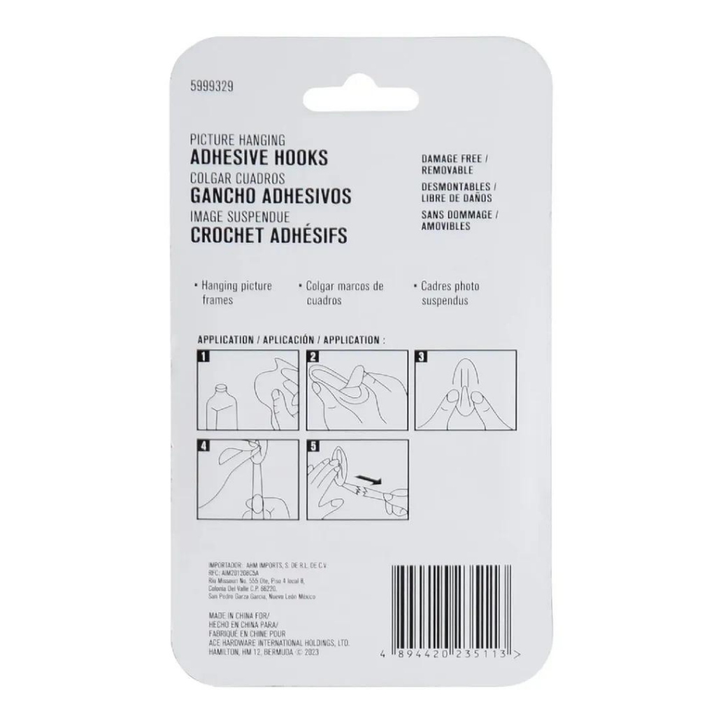 GÓI 4 MIẾNG DÁN TRANH TẢI TRỌNG 1KG ACE 1.6X5.8CM