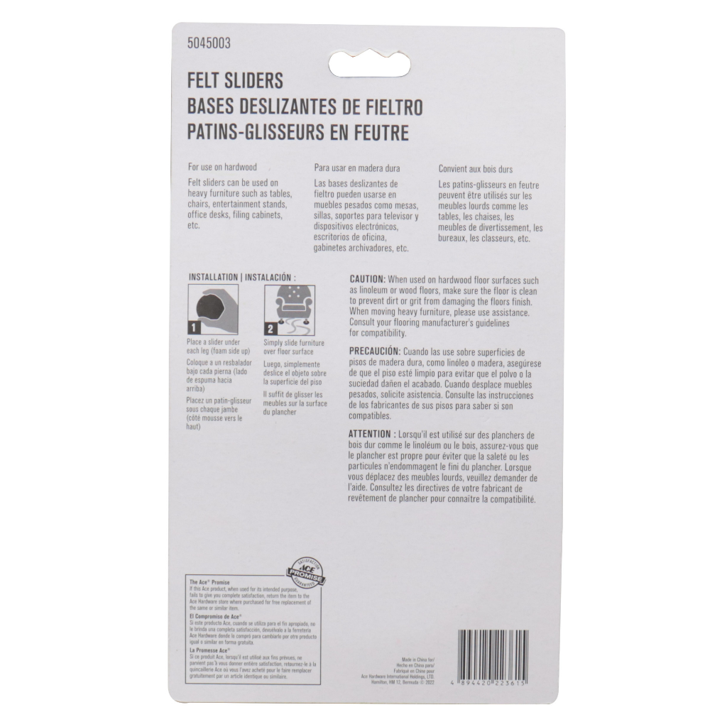 GÓI 4 MIẾNG ĐỆM TRÒN LÓT CHÂN ĐỒ NỘI THẤT ACE