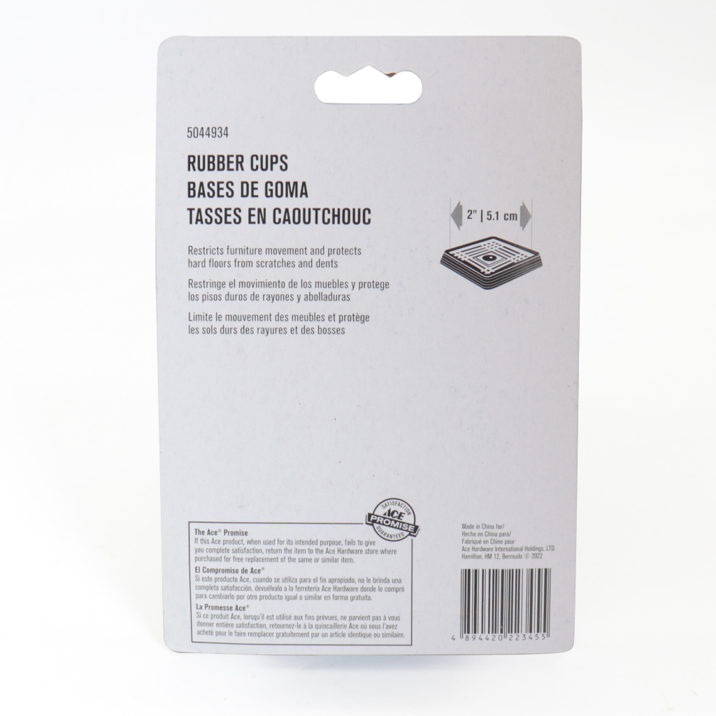 GÓI 4 MIẾNG LÓT BÁNH XE BẰNG CAO SU 51MM ACE