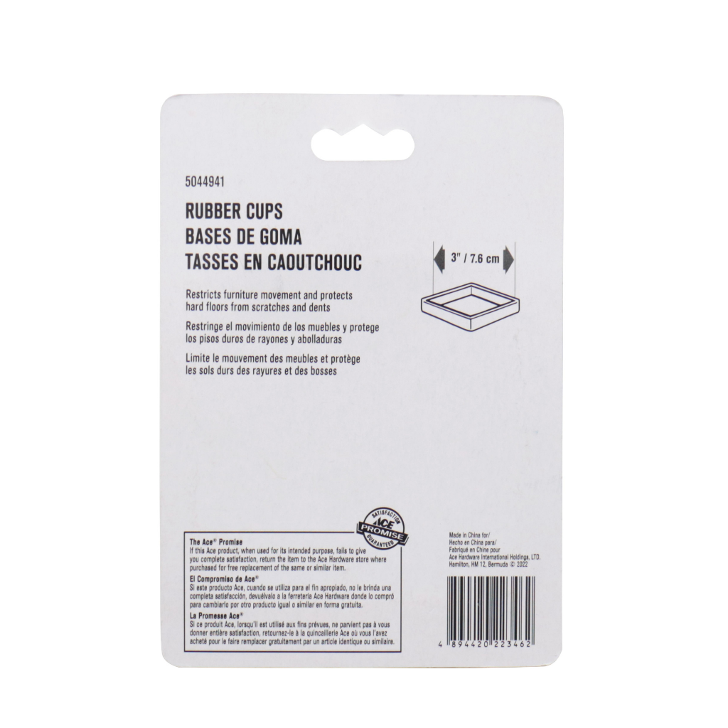 ACE GÓI 2 MIẾNG LÓT BÁNH XE BẰNG CAO SU 76MM